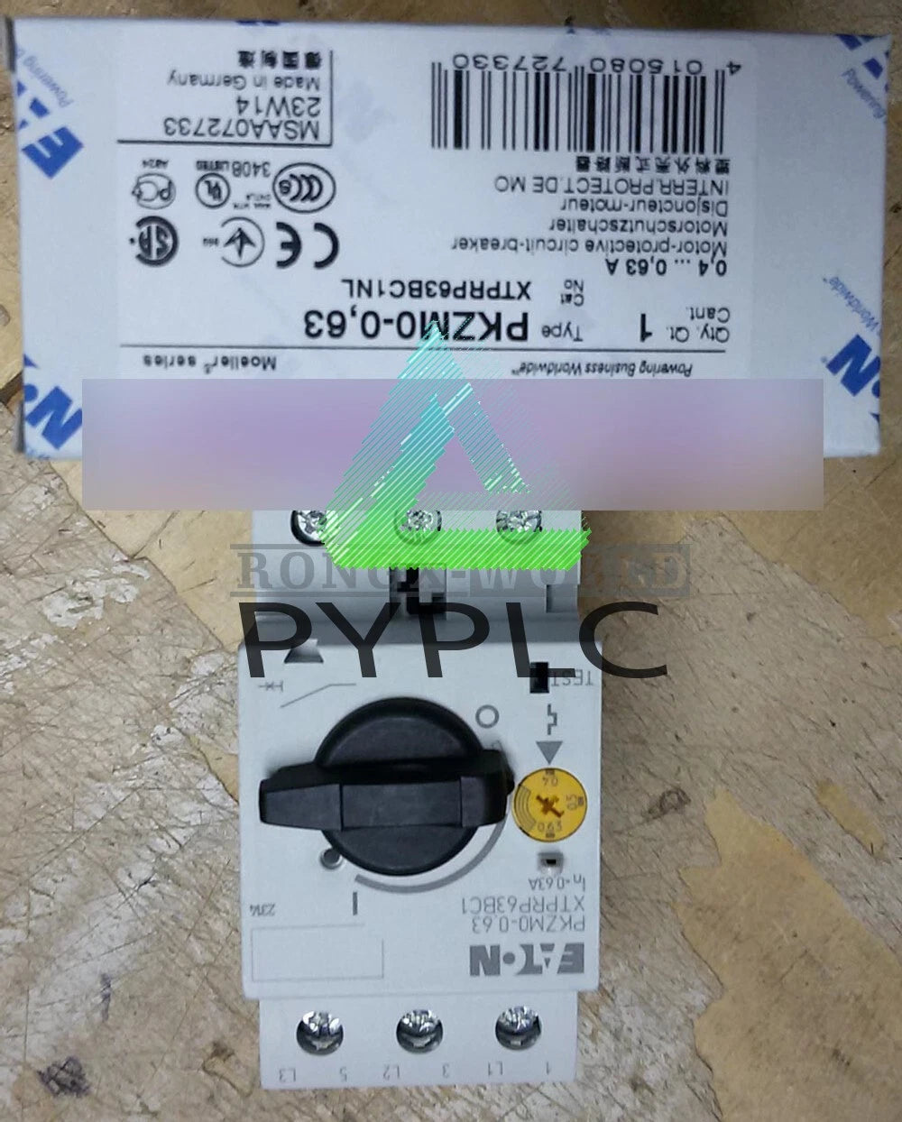 1PCS Eaton Circuit Breakers PKZM0-0,63 PKZM0-0.63