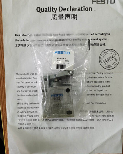 1PC Festo RO-3-1/4-B 8991 Valve
