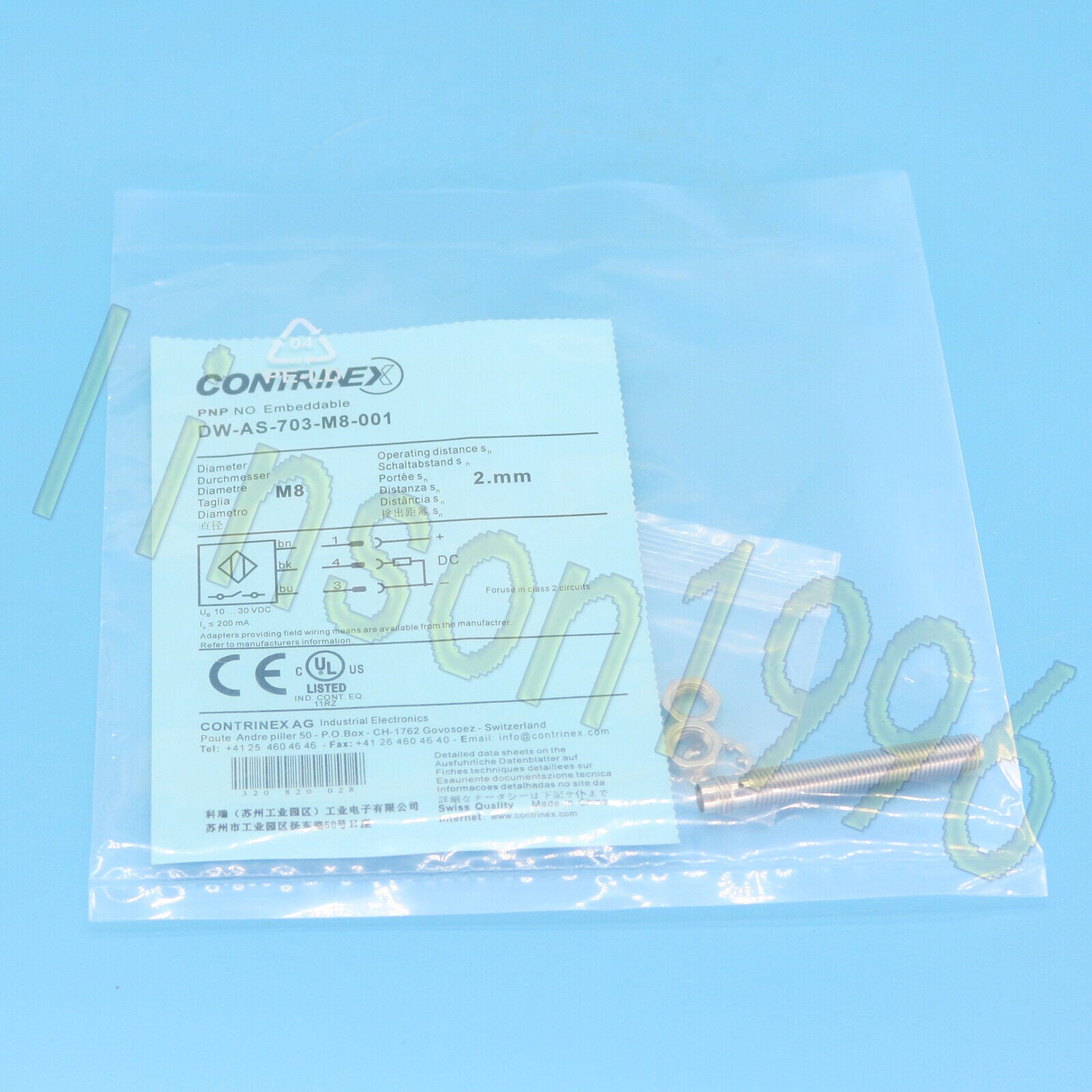 Contrinex Proximity Switch 1PC, DW-AS-703-M8-001, Fast Delivery - CONTRINEX