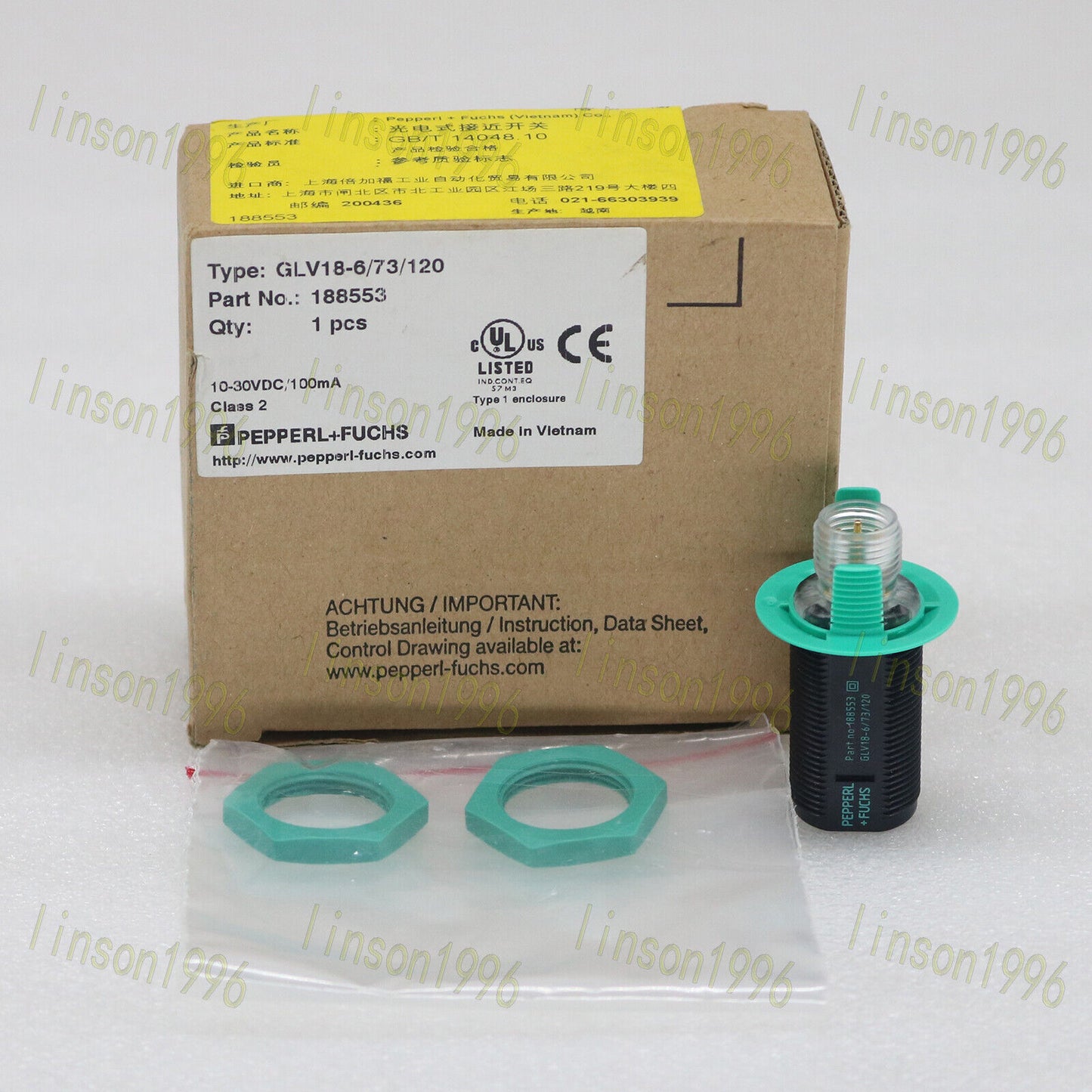 1PC Sensor GLV18-6/73/120 - PEPPERL+FUCHS