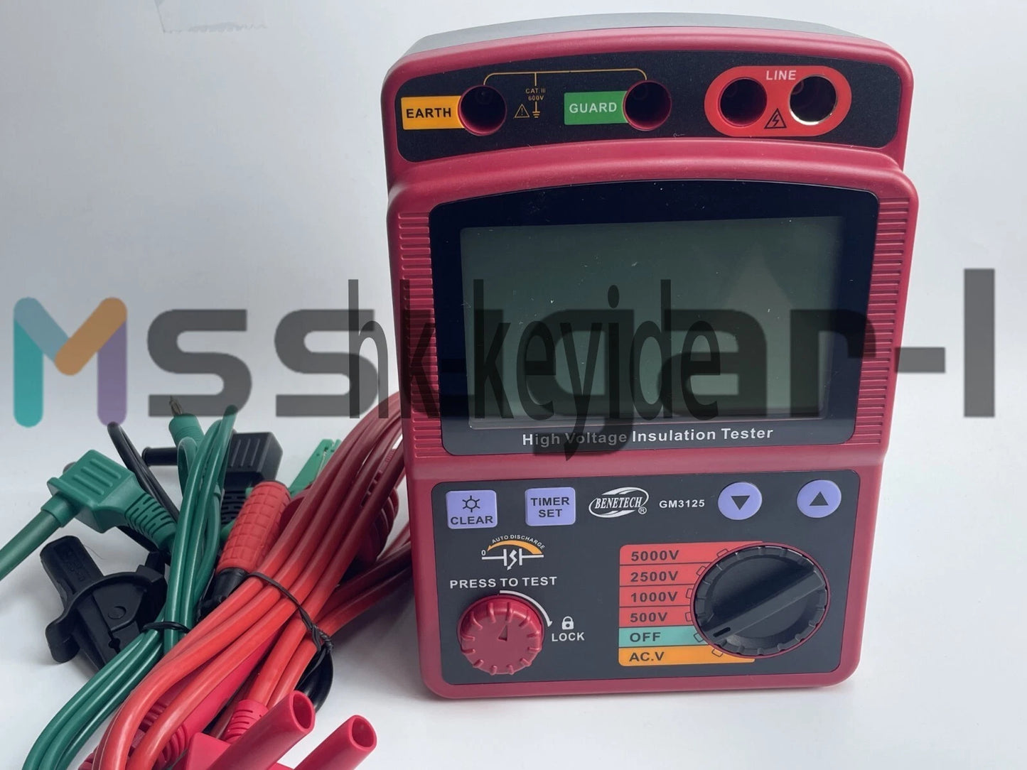 1pcs Insulation Resistance Tester Meter Megger1T Ohm DAR PI GM3125 High Voltag