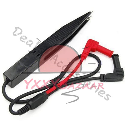 Multimeter Tweezers Capacitor Resistors Diodes Voltmeter Test Clip Meter Probe