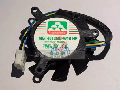 1PCS MGT4012MB-W10 4010 DC12V 0.09A 4CM Quad-Pin PWM Dual Balloon Silent Cooling
