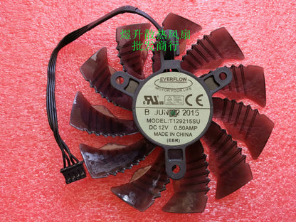 EVERFLOW T129515SU DC12V 0.50AMP graphics card cooling fan 4pin