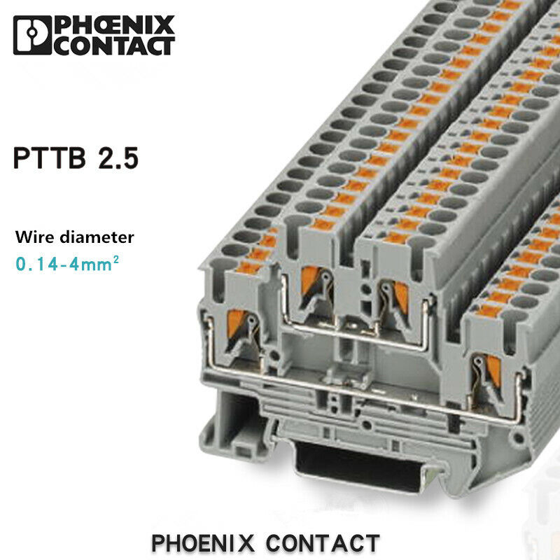 new 50pcs Phoenix Terminal Block In-line Connection Double Layer PTTB2.5 3210567 - PHOENIX