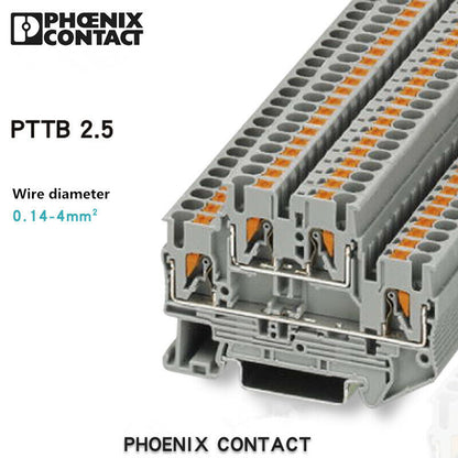 new 50pcs Phoenix Terminal Block In-line Connection Double Layer PTTB2.5 3210567 - PHOENIX