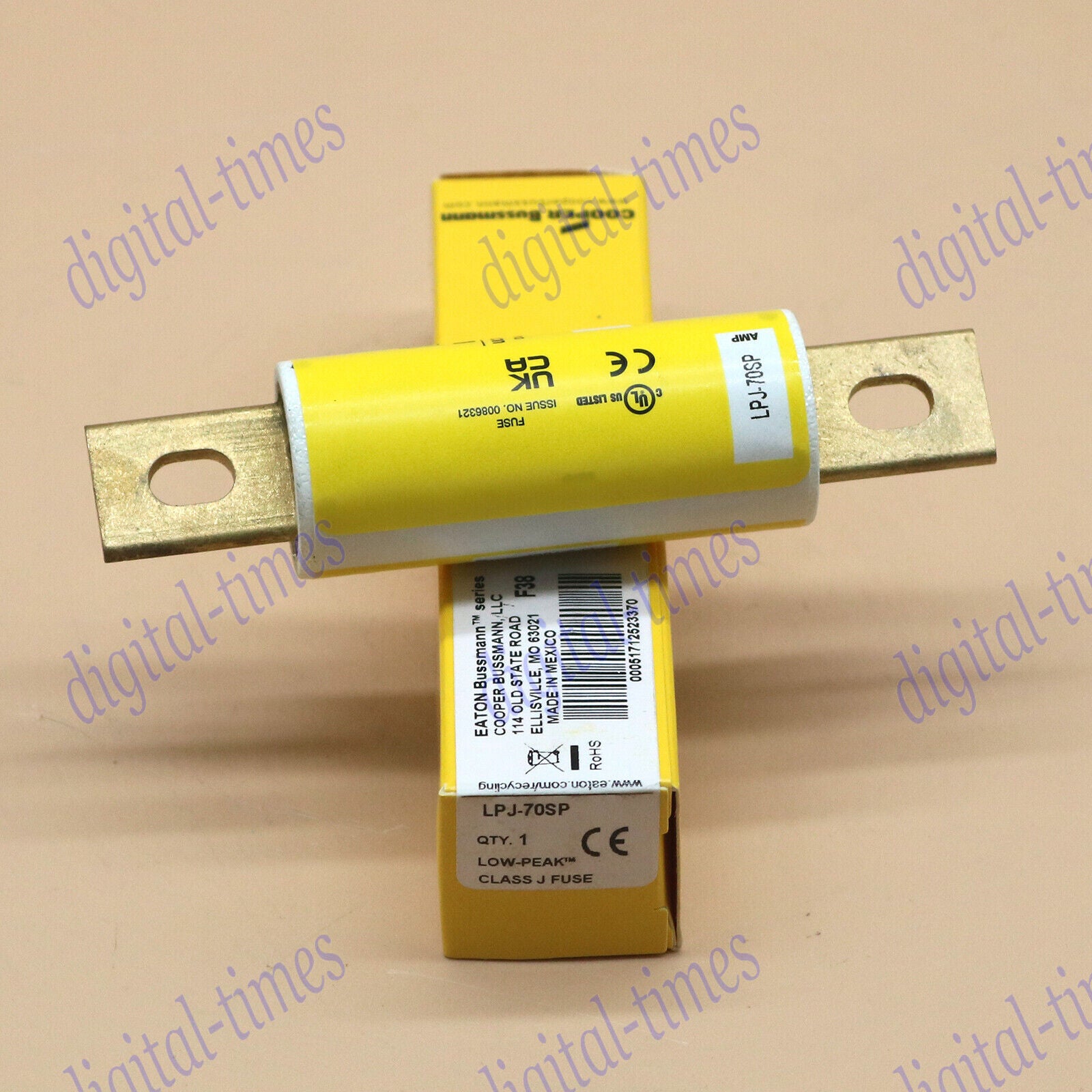 Bussmann LPJ-70SP Dual-Element Time Delay Fuse 600V 70A - BUSSMANN