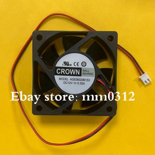 CROWN AGE06020B12U 6020 DC12V 0.35A 2-Pin Cooling Fan