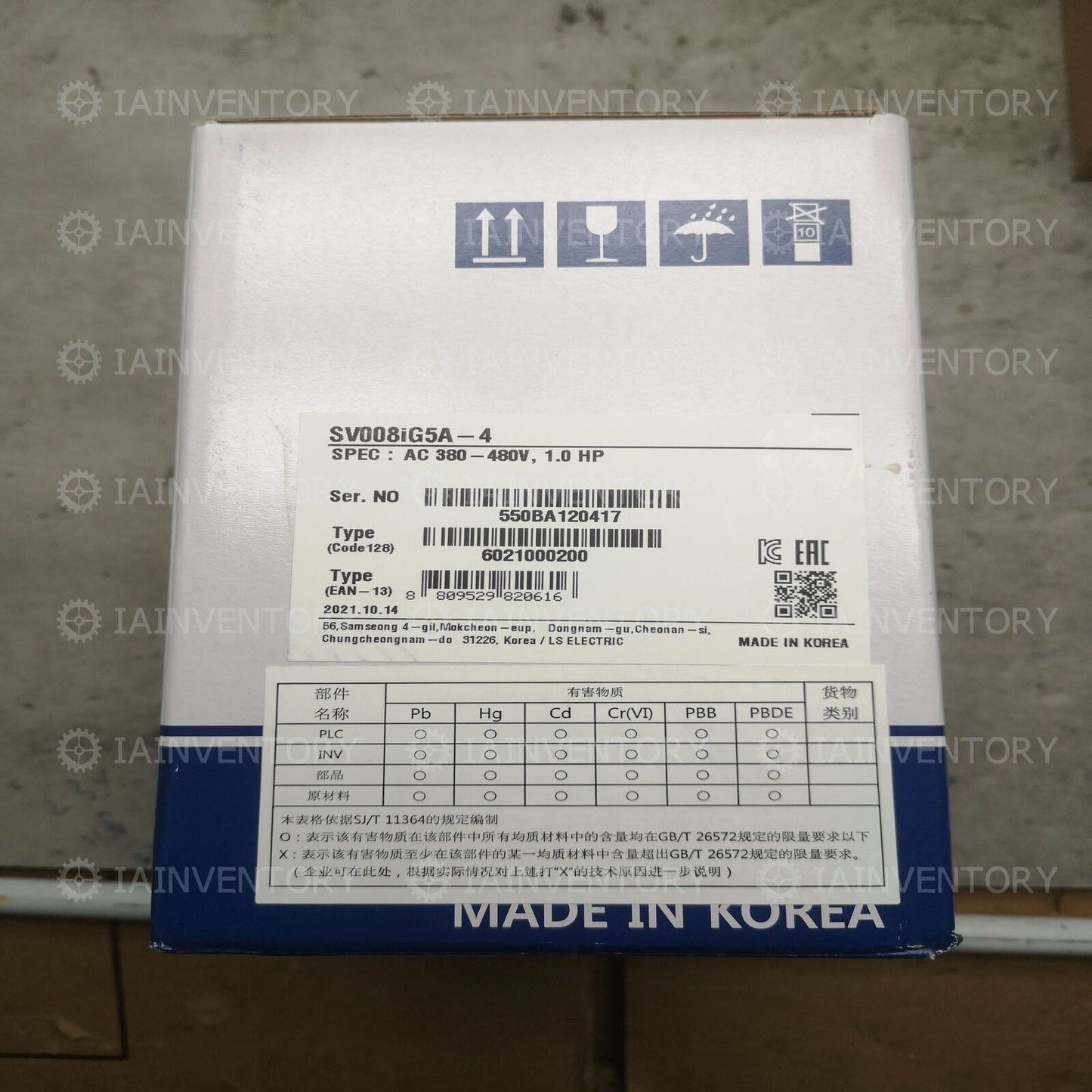 1PC New LS Inverter SV008IG5A-4 0.75KW Fast - Efficient Energy Inverter - High Performance AC Motor Controller - LS