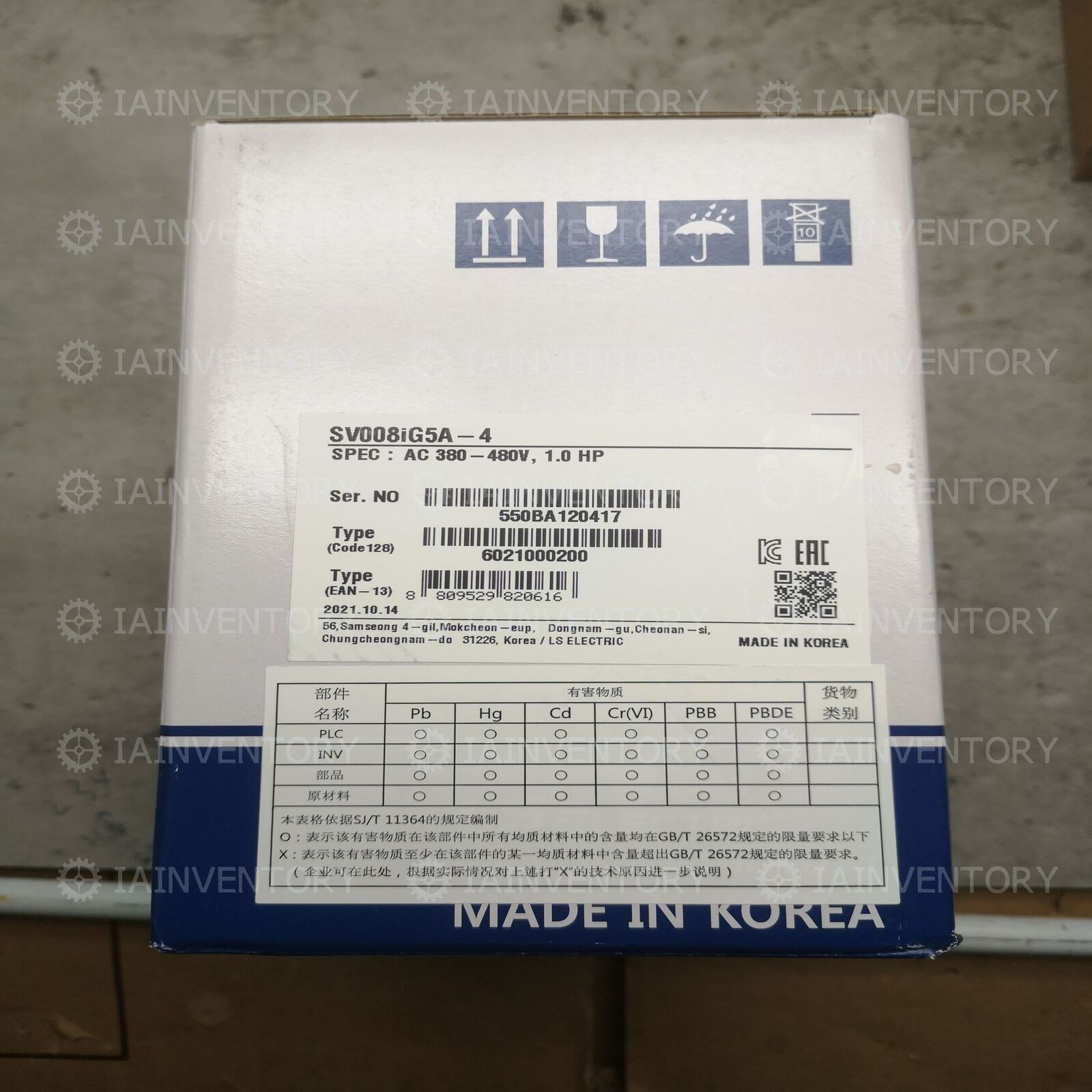 1PC New LS Inverter SV008IG5A-4 0.75KW Fast - Efficient Energy Inverter - High Performance AC Motor Controller - LS