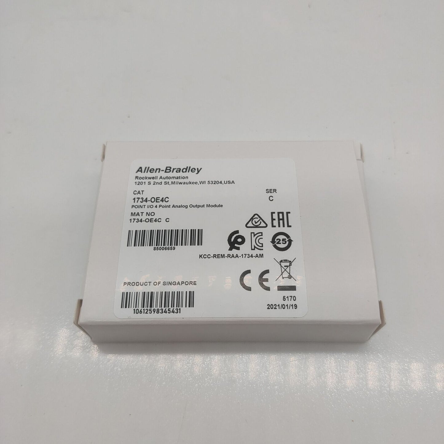 Allen Bradley 1734-OE4C SER C POINT 4 Point Analog Output Module - ALLEN BRADLEY