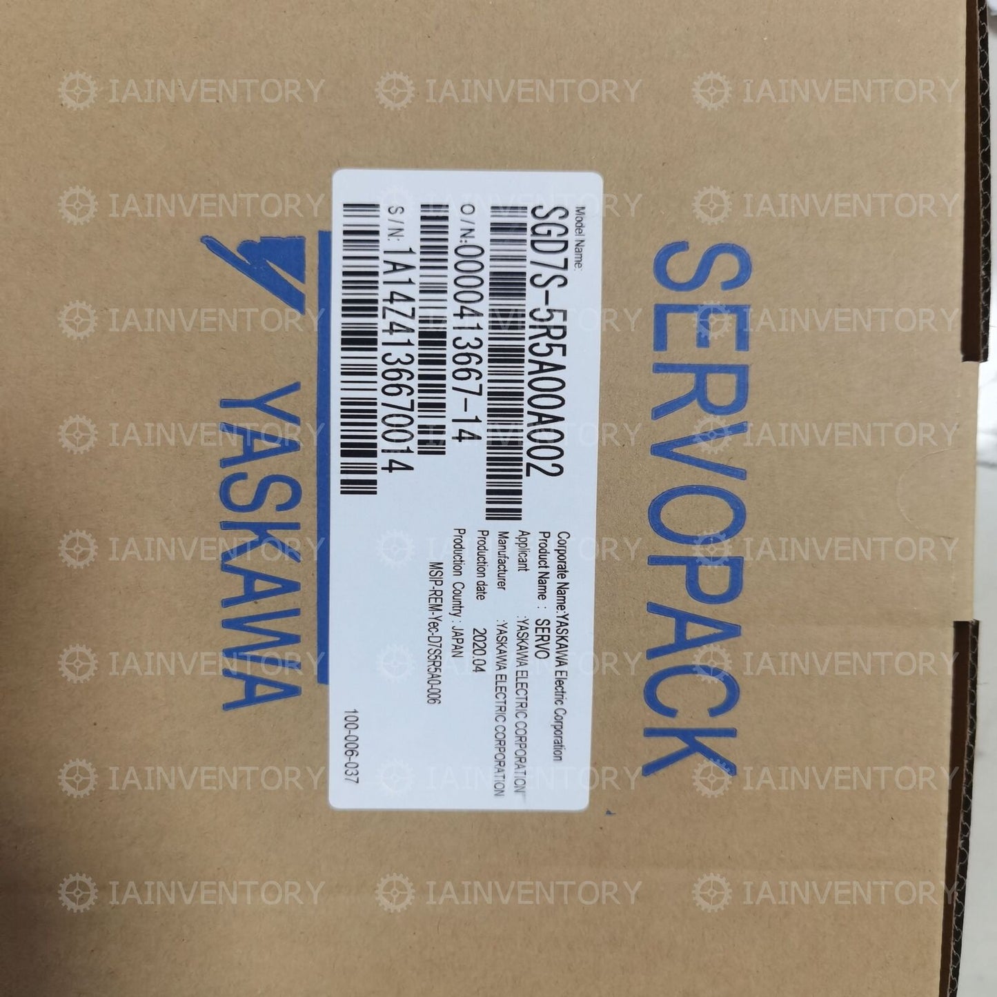 Yaskawa SGD7S-5R5A00A002 servo motor controller - YASKAWA
