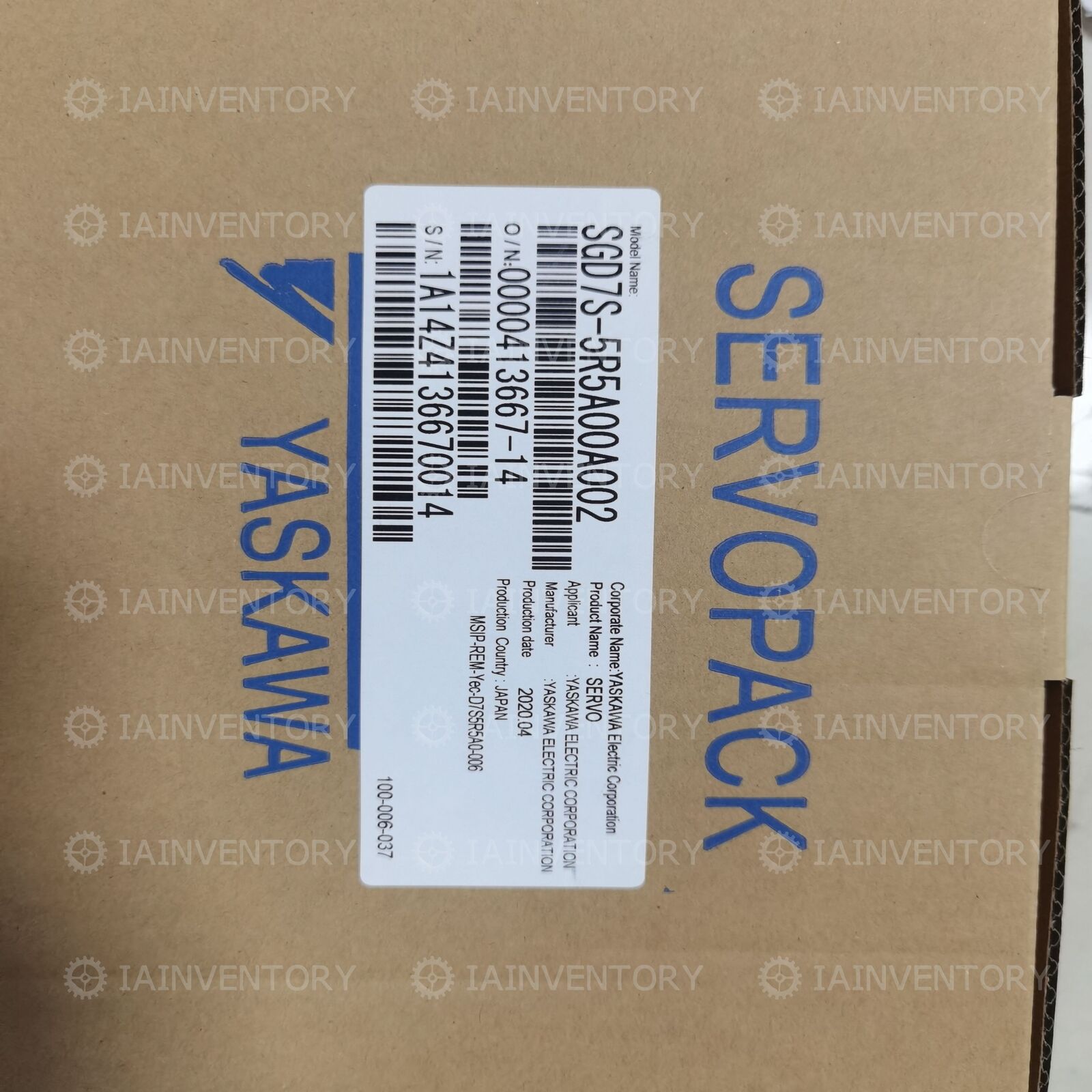 Yaskawa SGD7S-5R5A00A002 servo motor controller - YASKAWA