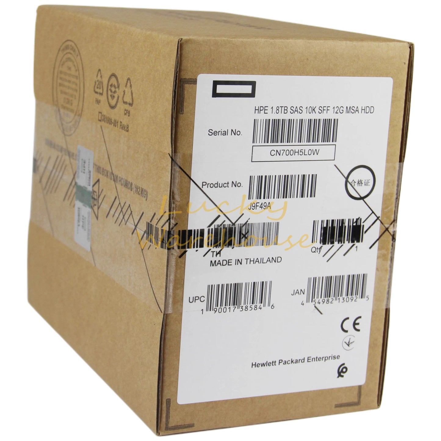 J9F49A 787649-001 HPE MSA 1.8TB 2.5" SAS 10K 12G SFF BC HDD Hard Drive