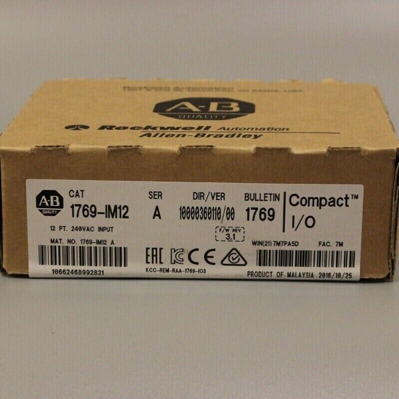 Compact 12-Points 240V AC Input Module 1769-IM12 NEW IN BOX - INNOVATIVE SOLUTIONS