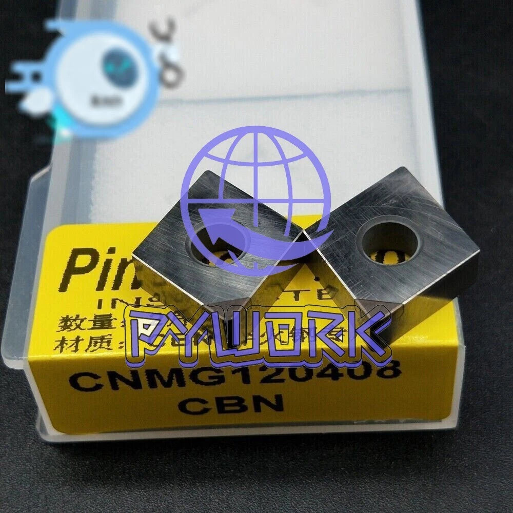 2Pcs CNMG120408 CBN CNMG432 80° Turning Insert CNC Boron Nitride Diamond Inserts