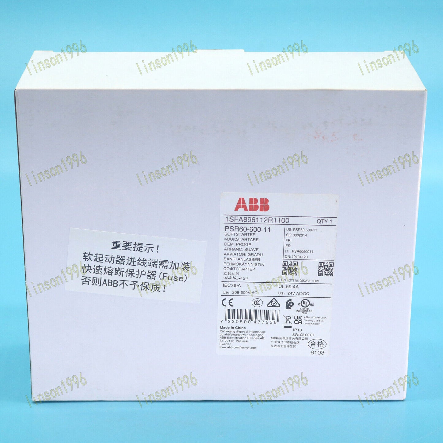 1PC Soft Starter PSR60-600-11 in Box - ABB
