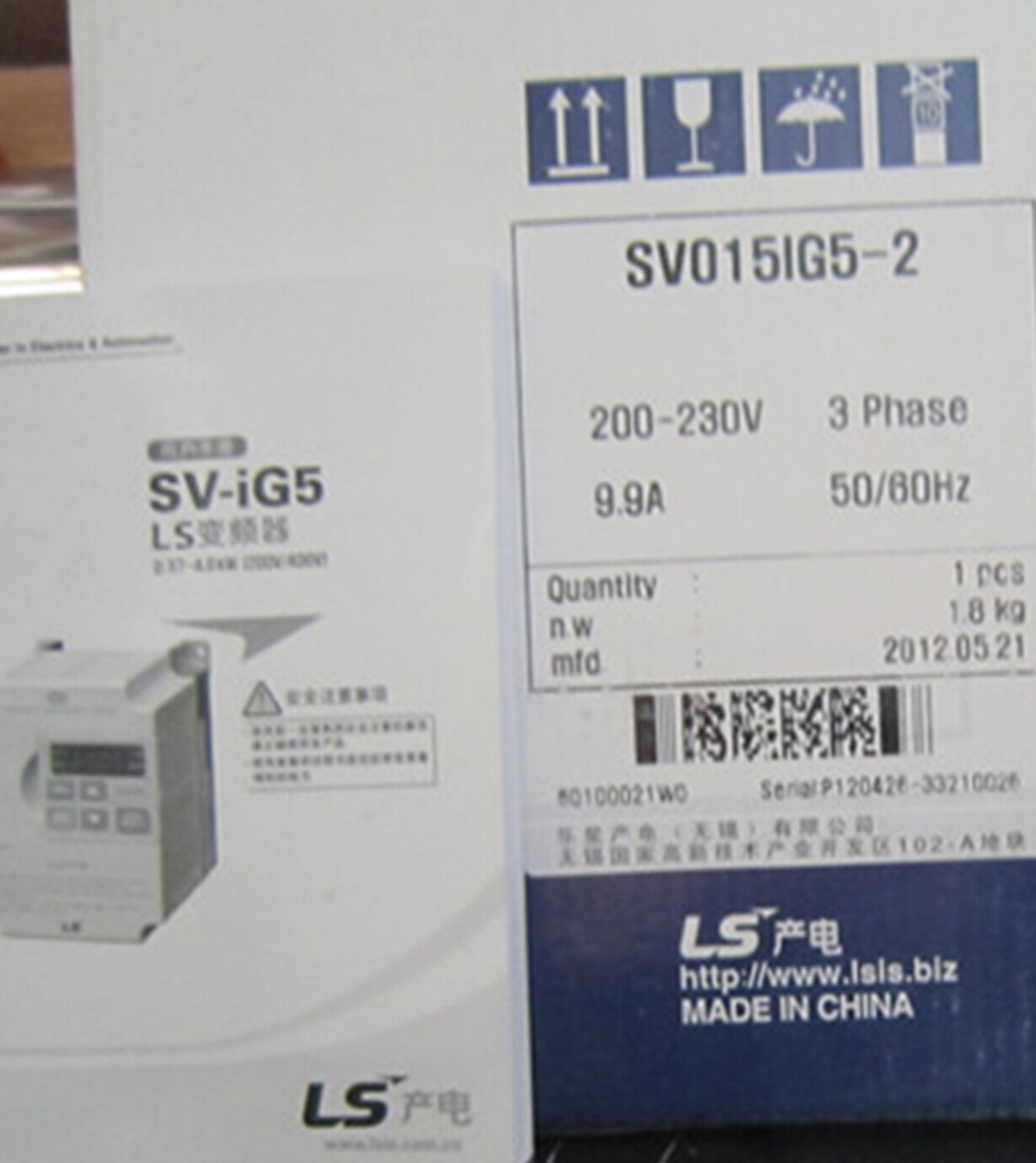 New LS LG Inverter SV015IG5-2 1.5KW 220V - LS LG