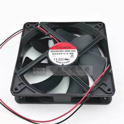 SUNON EEC0252B1-0000-A99 12025 DC24V 5W 12CM 2-Wire Inverter Cooling Fan