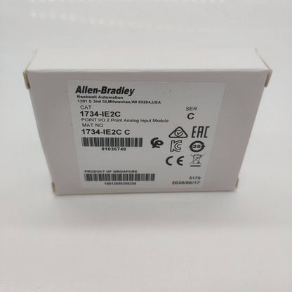 New Factory Sealed AB 1734-IE2C 2-Point Analog Input Module 2022 - AB