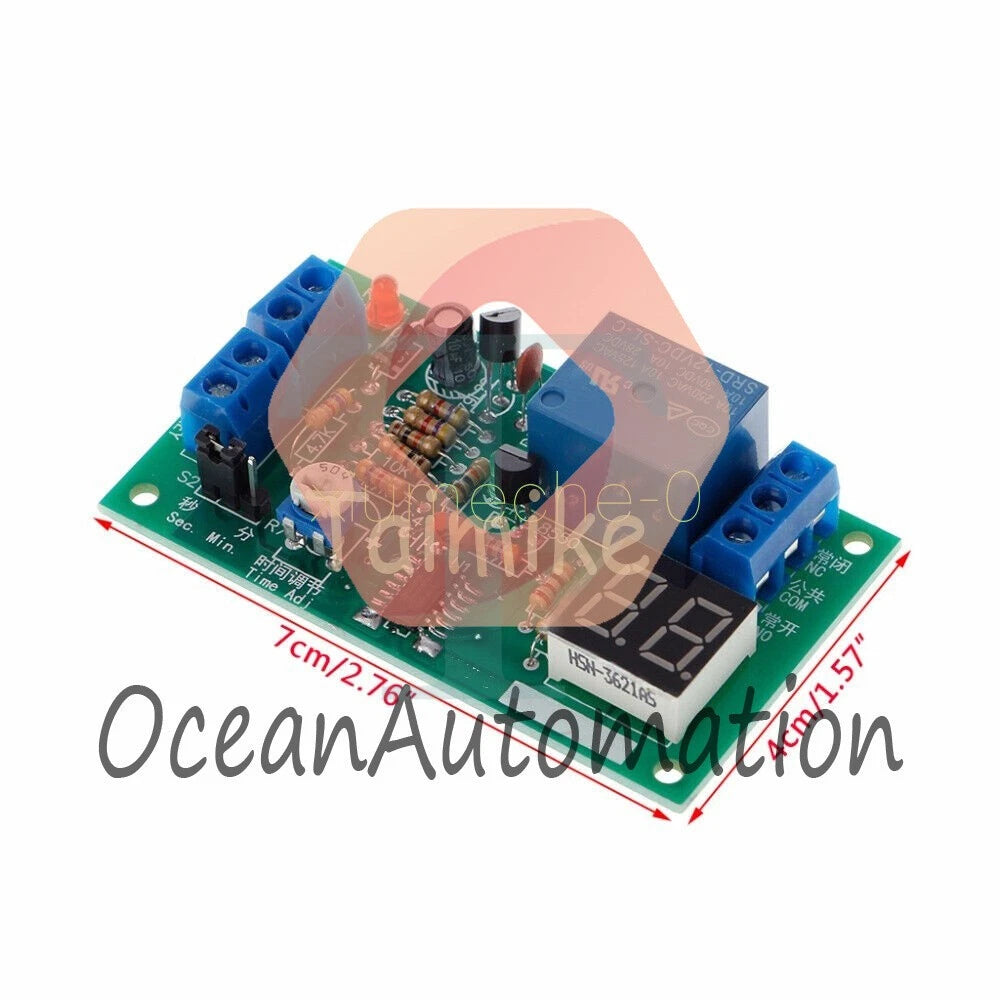 DC 12V LED Display Countdown Timing Timer Delay Turn OFF Relay Switch Module