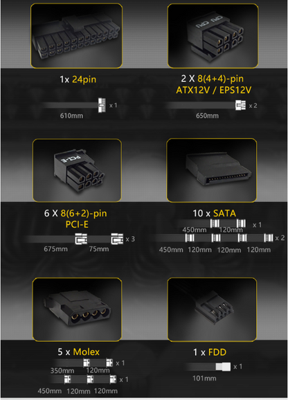 new Antec HCG850 850W full module desktop computer host mute power supply - ANTEC
