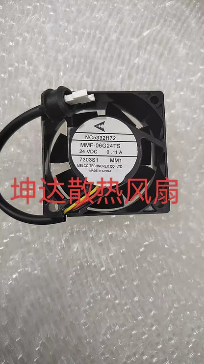 Mitsubishi NC5332H72 MMF-06G24TS-MM1 6025 DC24V 0.11A 3-Pin Inverter Cooling Fan