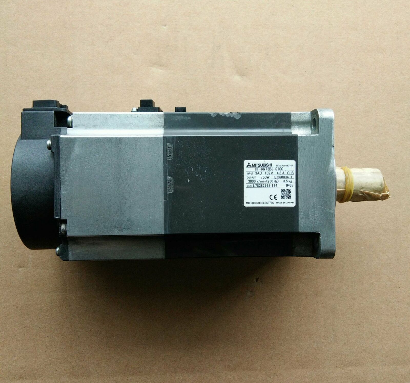 used ONE Mitsubishi HF-KN73BJ-S100 750W servo motor - MITSUBISHI