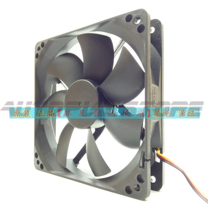 TT-1225 A1225L12S 12025 12V 0.30A Silent cooling chassis fan 3wire #au
