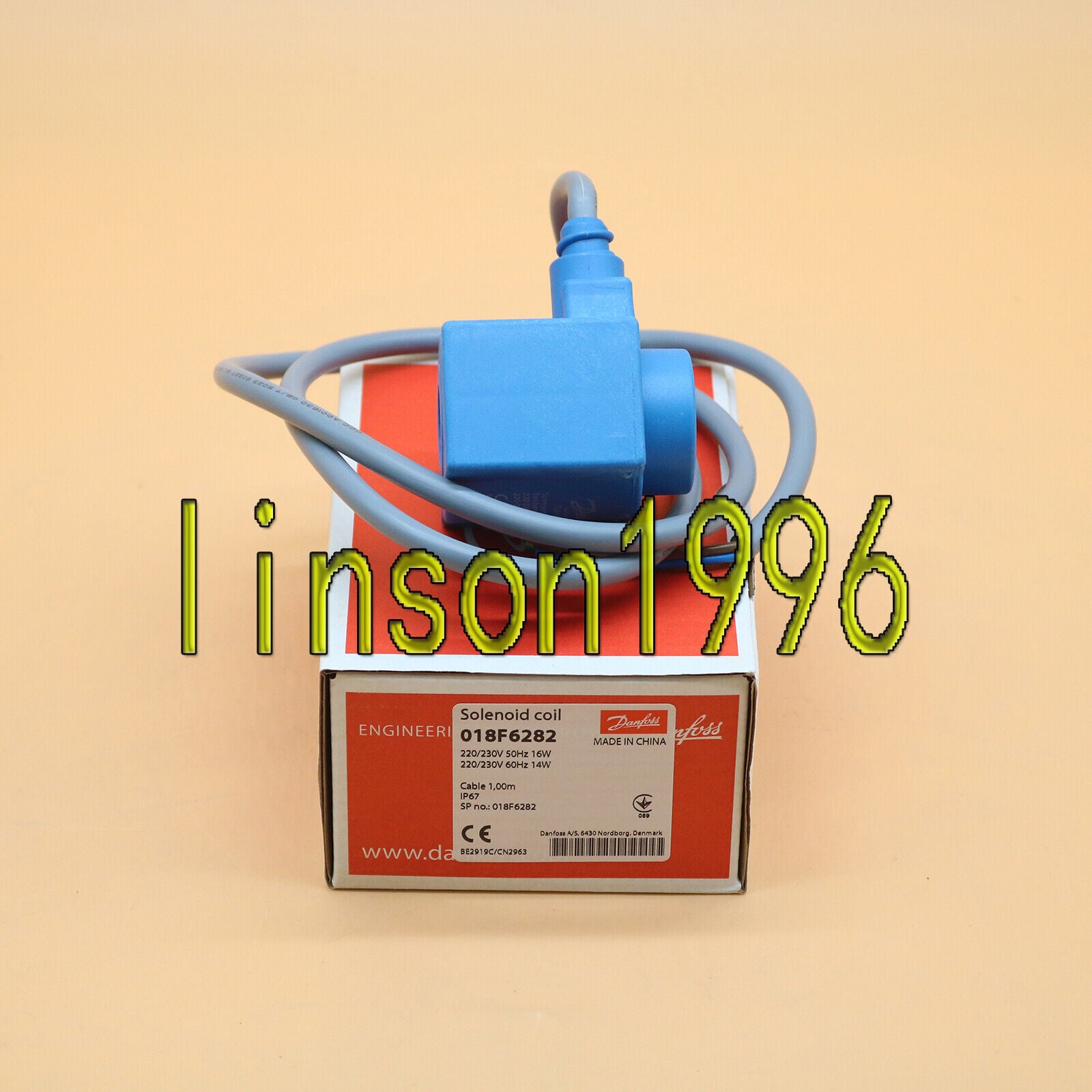 Danfoss 018F6282 Solenoid Coil - Fast Delivery - DANFOSS