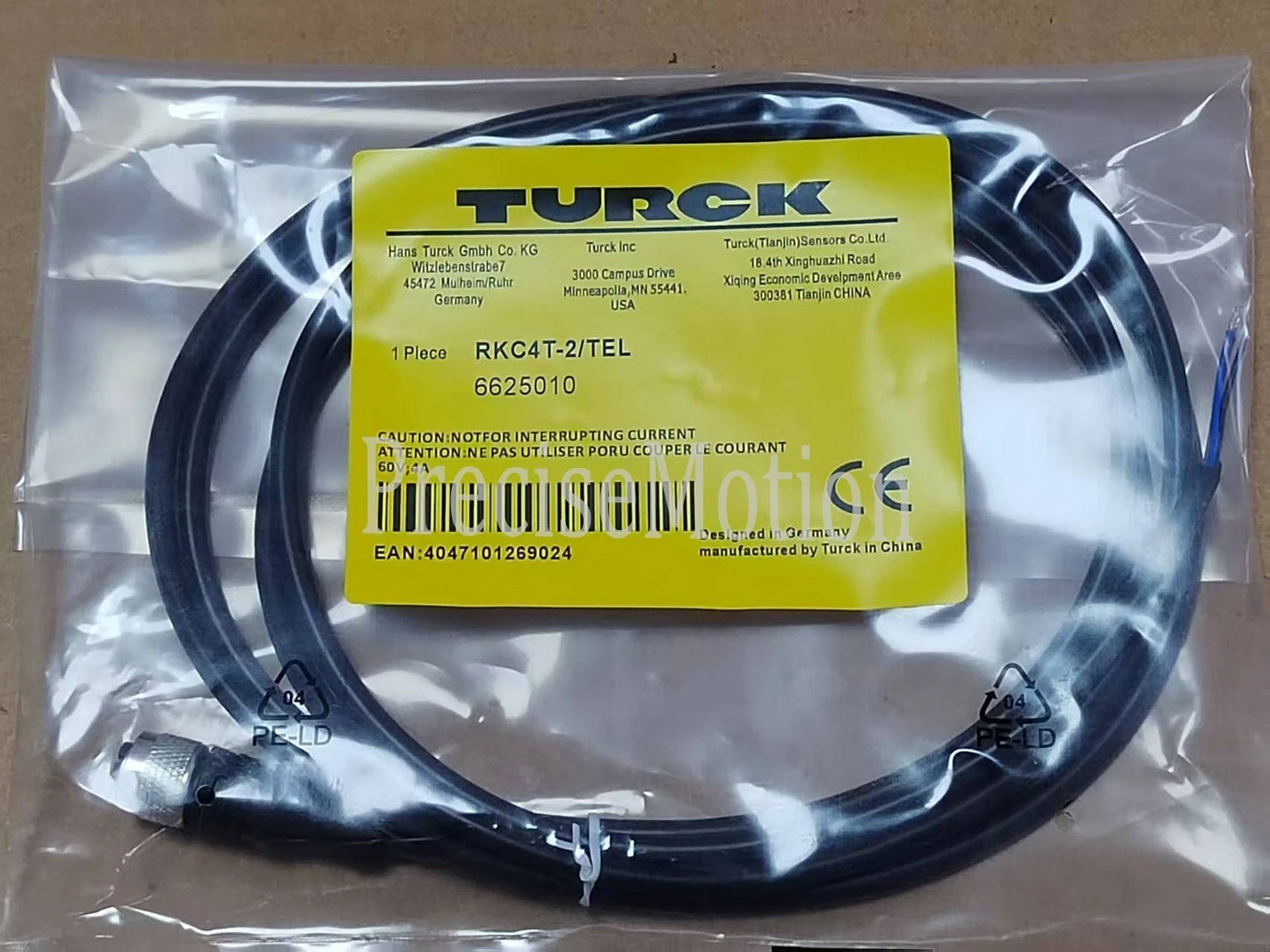 1PC Turck RKC4T-2/TEL 6625010 RKC4T2TEL Proximity Switch