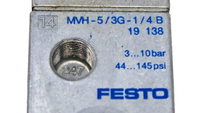 used Festo MVH-5/3G-1/4-B Solenoid Valve 19138 - FESTO