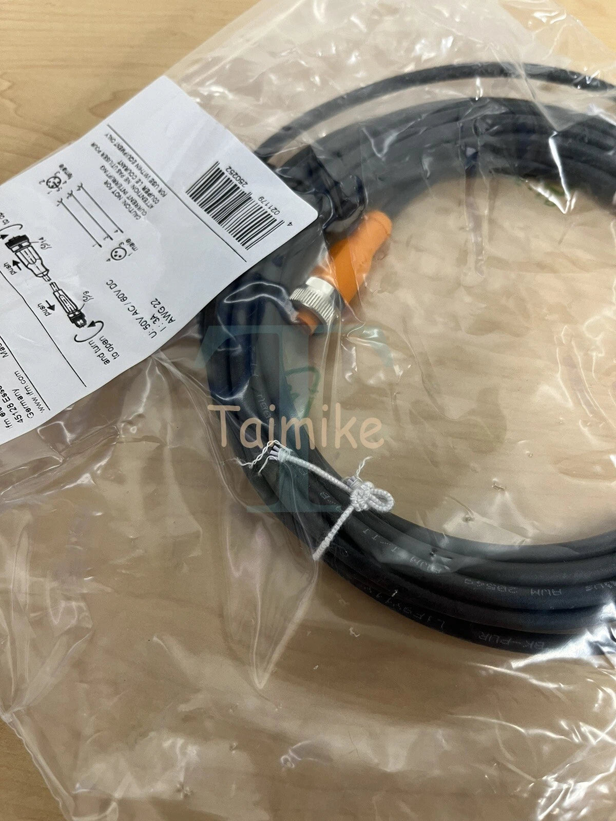 ! IFM EFECTOR EVC259 Sensor Connection 5m Cable - M12/M8 - Factory Sealed!