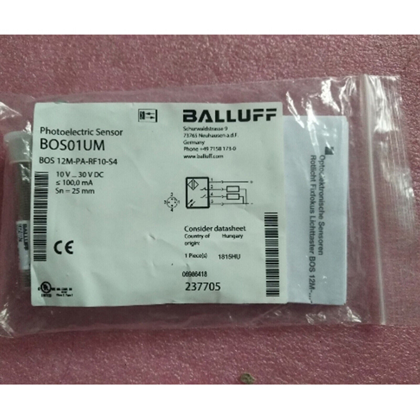 new ONE  Balluff proximity switch BOS 12M-PA-RF10-S4