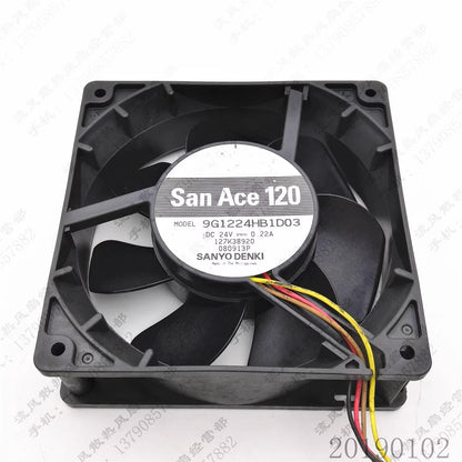Sanyo 9G1224HB1D03 12038 DC24V 0.22A 12CM 4-pin Cooling Fan