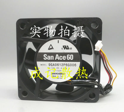 1pcs Sanyo 9GA0612P6G006 12V 0.26A 6cm 4-wire high-end cooling fan