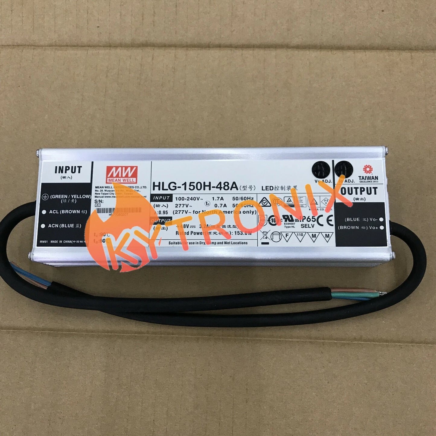 1Pcs MEAN WELL HLG-150H-48A 150W 48V 3.2A power supply