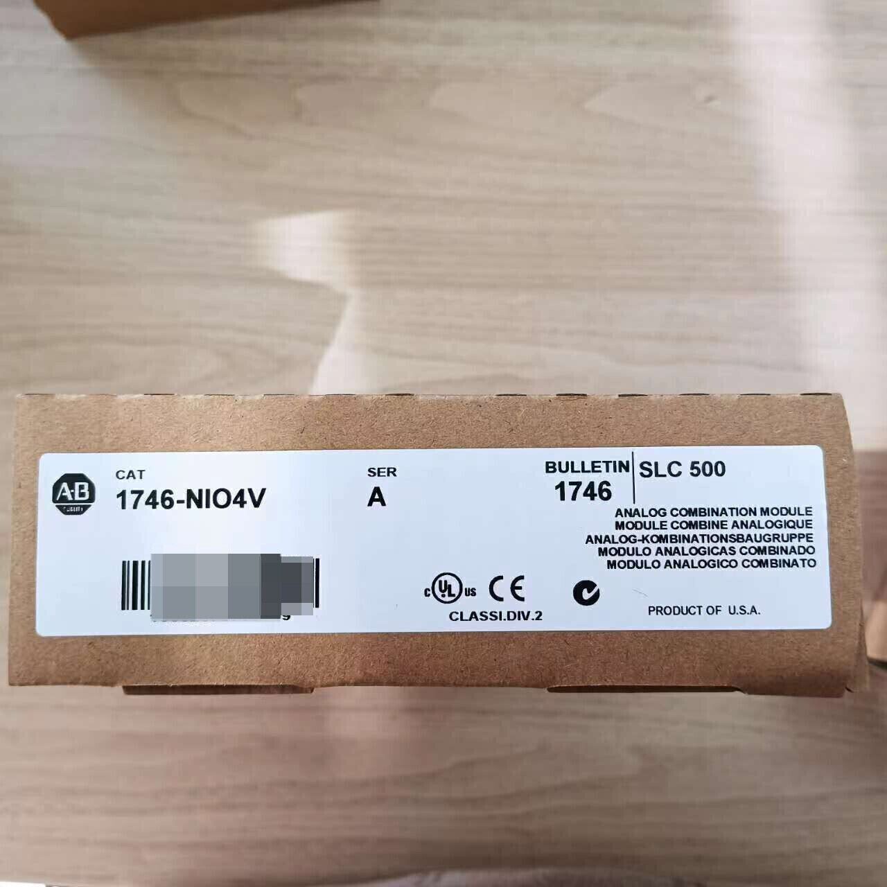 Factory Sealed AB 1746-NIO4V Analog Combination Module PLC 1746NIO4V - NIO4V
