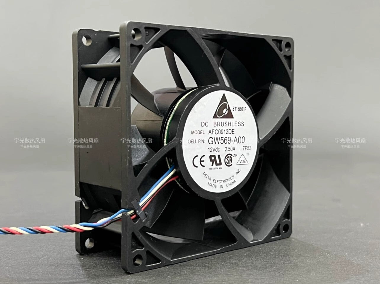 Delta AFC0912DE 9038 DC12V 2.5A 9CM 4-Wire High Airflow Cooling Fan