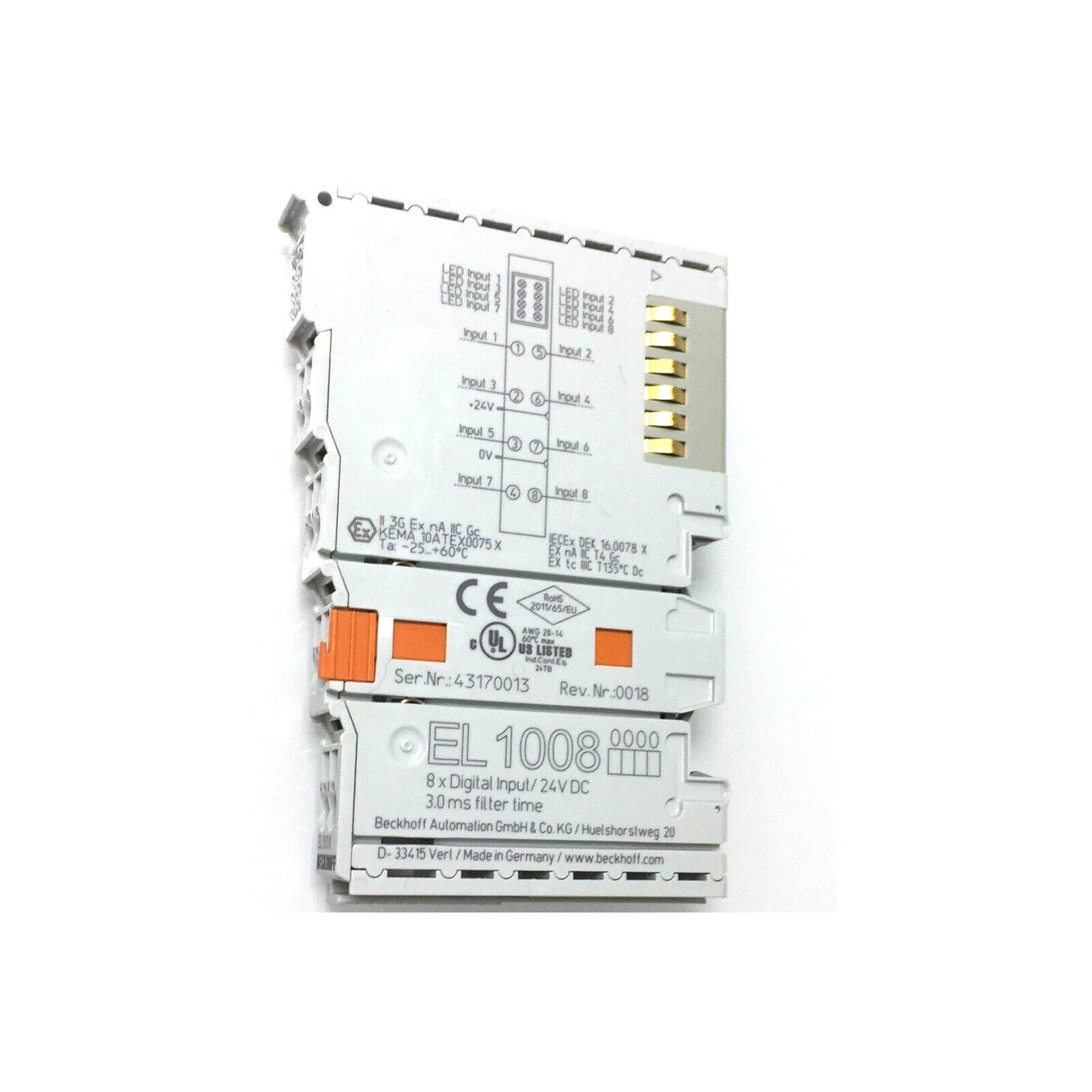 BECKHOFF EL1008-0000 PLC Module BECKHOFF