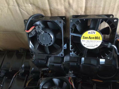 new San Ace 8038 9GL0827P1K04 27V 24V 0.8A high temperature resistant cooling fan - SAN ACE