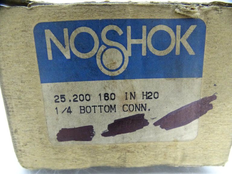 NOSHOK 25-200-160 GAUGE Pressure Sensor, Multi-Functional Industrial Gauge, Accurate Measurement for Various Media - NOSHOK