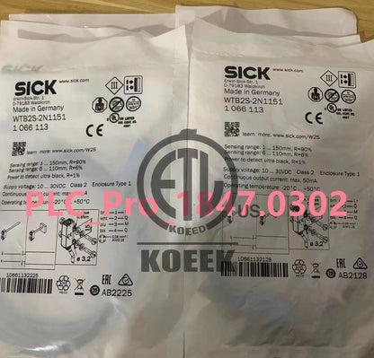 1PCS SICK WTB2S-2N1151 1066113 Photoelectric Sensor Fast delivery