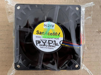 1pc San Ace 80L 9GL0824P1K04 24V 0.8A 8038 8CM Cooling Fan~