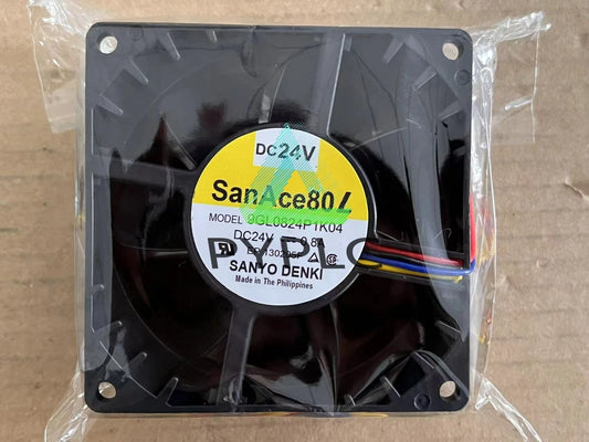 1pc San Ace 80L 9GL0824P1K04 24V 0.8A 8038 8CM Cooling Fan~