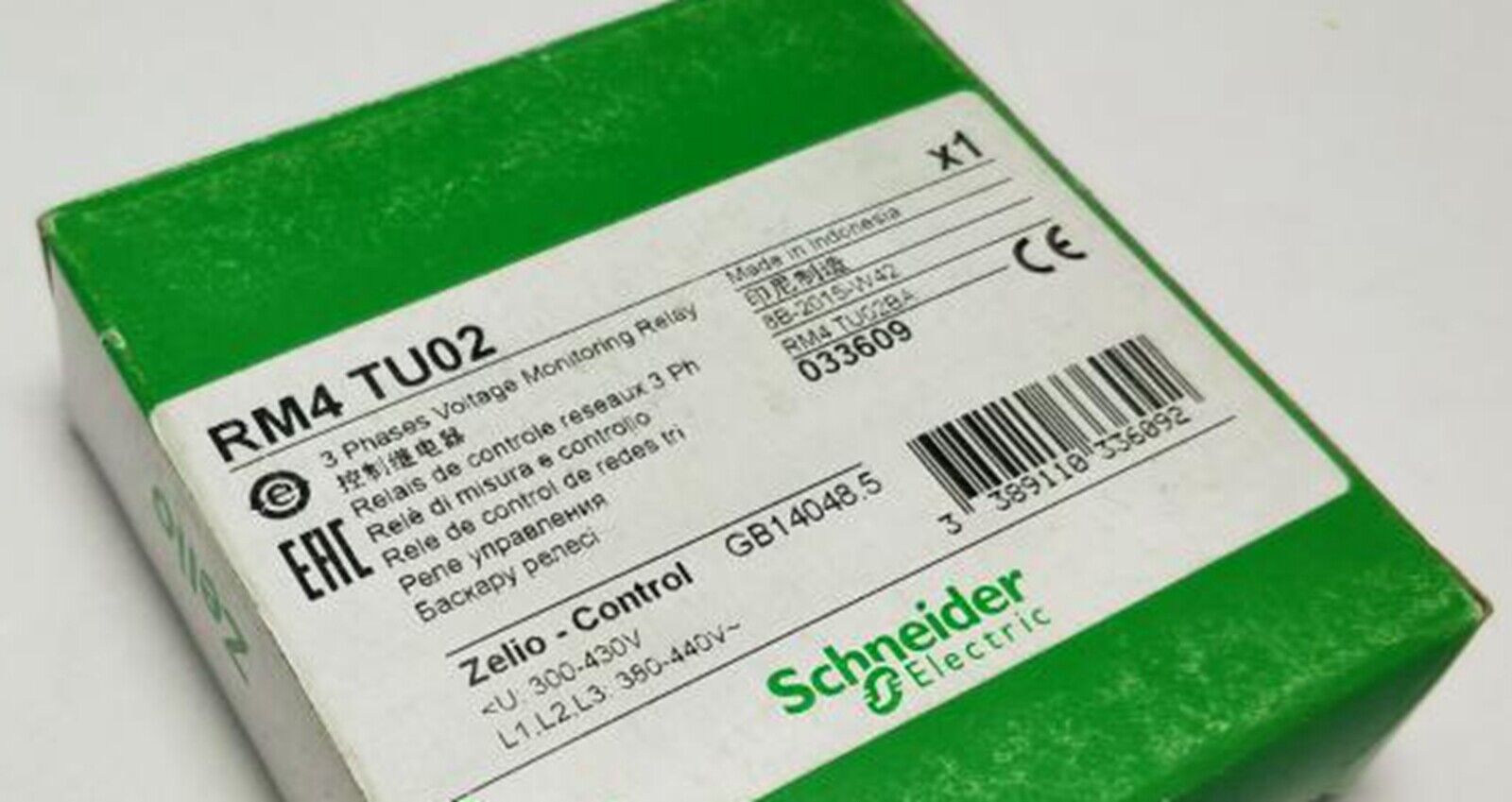 new  SCHNEIDER RM4TU02 3-phase Control Relay