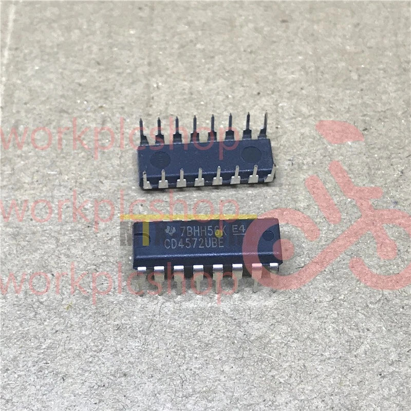 10PCS CD4572UBE Best IC HEX GATE 16-DIP