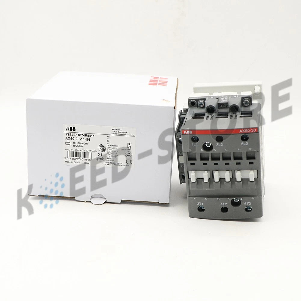 1PCS ABB Contactor AX50-30-11-84 110V50Hz/110-120V60Hz 1SBL351074R8411