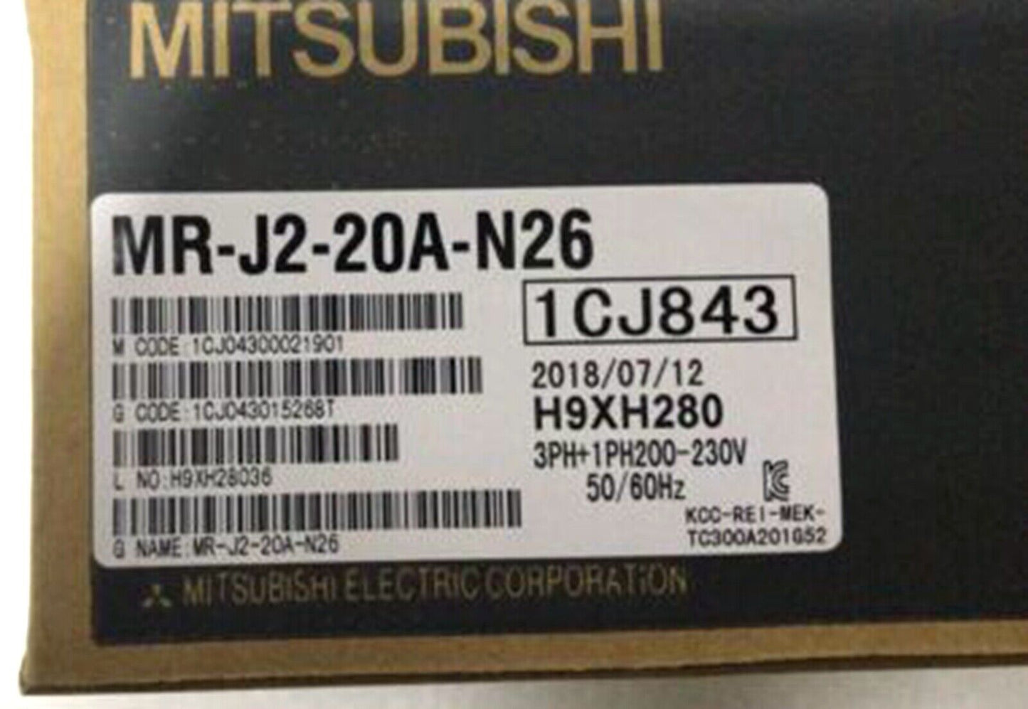 new MITSUBISHI MR-J2-20A-N26 MRJ220AN26 AC Servo Drive - MITSUBISHI