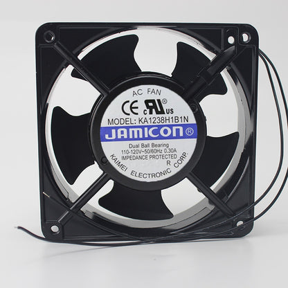 JAMICON KA1238H1B1N Server Square Fan 110-120V 0.3A 120X120X38mm AC cooling fan